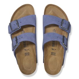 Sandalo Birkenstock Arizona purple dusk, Suede Leather