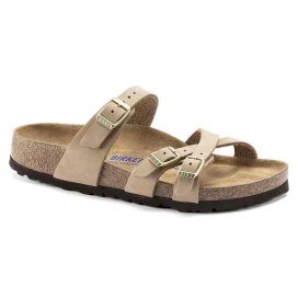 Sandalo Birkenstock Franca SFB sandcastle, Nubuck Leather