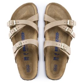 Sandalo Birkenstock Franca SFB sandcastle, Nubuck Leather