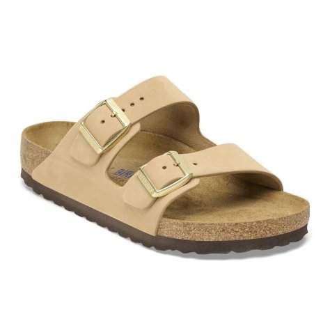 Sandalo Birkenstock Arizona SFB sandcastle, Nubuck Leather