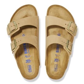 Sandalo Birkenstock Arizona SFB sandcastle, Nubuck Leather