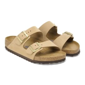 Sandalo Birkenstock Arizona SFB sandcastle, Nubuck Leather