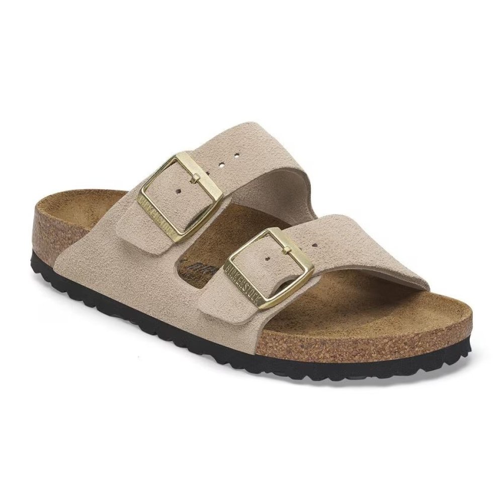 Sandalo Birkenstock Arizona sandcastle, Suede Leather