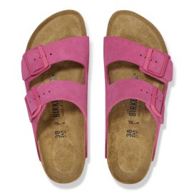 Birkenstock Sandalo Arizona fuchsia tulip, Suede Leather