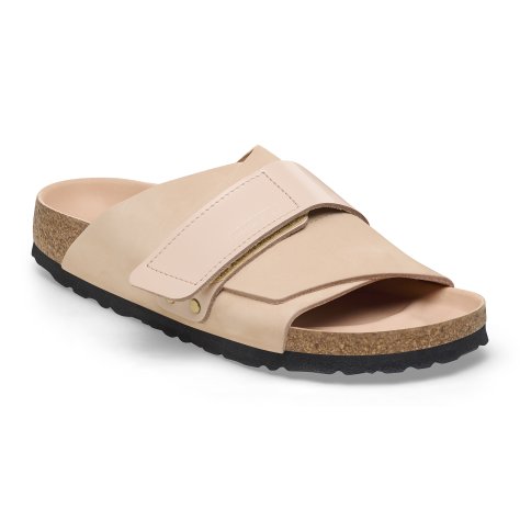 Birkenstock Sandalo Kyoto new beige, Nubuck Leather/High Shine Leather