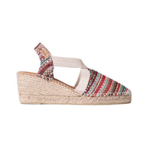 Toni Pons Espadrillas con zeppa media in tessuto multicolore - TERRA-CH