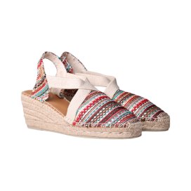 Toni Pons Espadrillas con zeppa media in tessuto multicolore - TERRA-CH