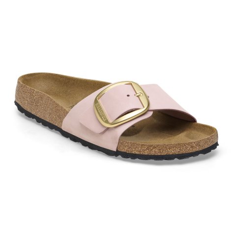 Birkenstock Sandalo Donna Madrid Big Buckle Nabuck Soft Pink