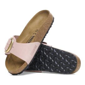 Birkenstock Sandalo Donna Madrid Big Buckle Nabuck Soft Pink