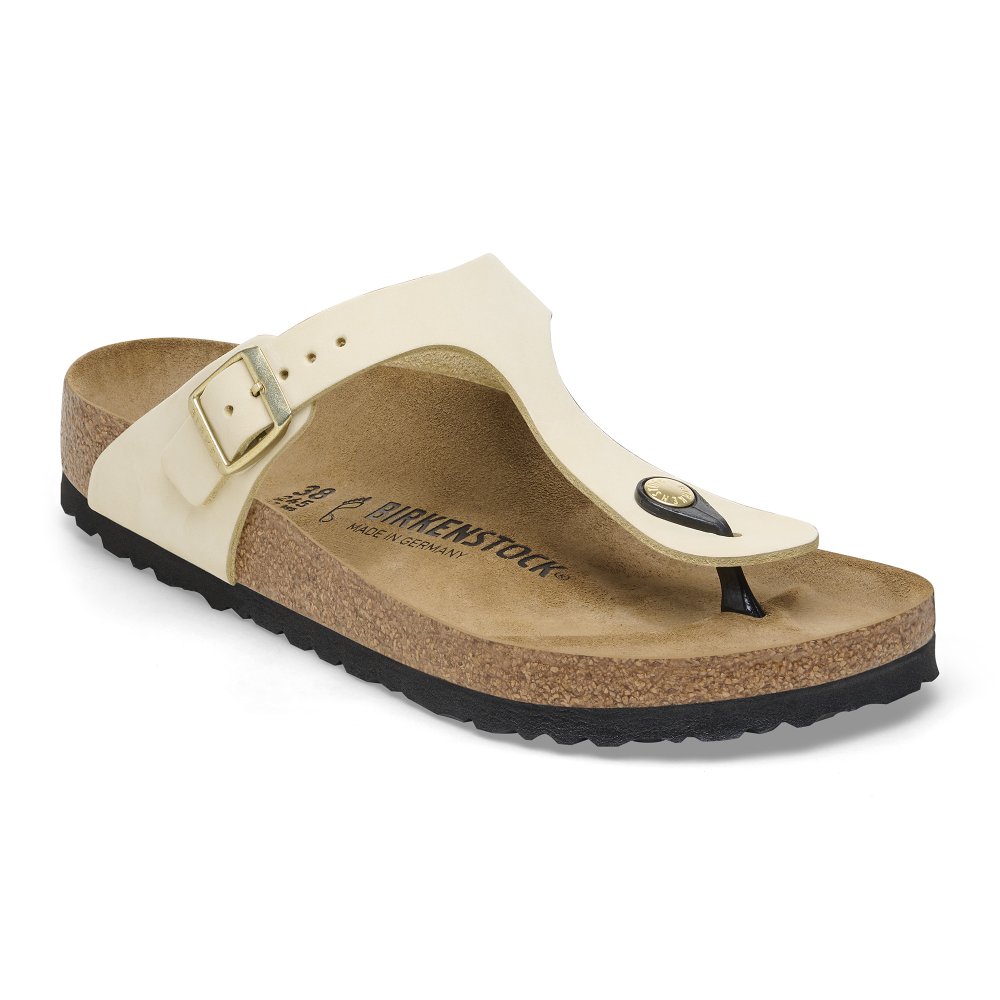 Birkenstock Infradito Donna Gizeh Nabuck Ecru