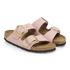 Birkenstock Sandalo Donna Arizona Big Buckle Nabuck Soft Pink