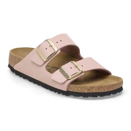 Birkenstock Sandalo Donna Arizona Nabuck Leather Soft Pink