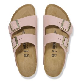 Birkenstock Sandalo Donna Arizona Nabuck Leather Soft Pink