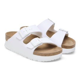 Birkenstock Sandalo Donna Arizona Platform White, Birko Flor