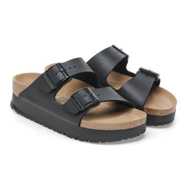 Birkenstock Sandalo Donna Arizona Platform Black, Birko Flor