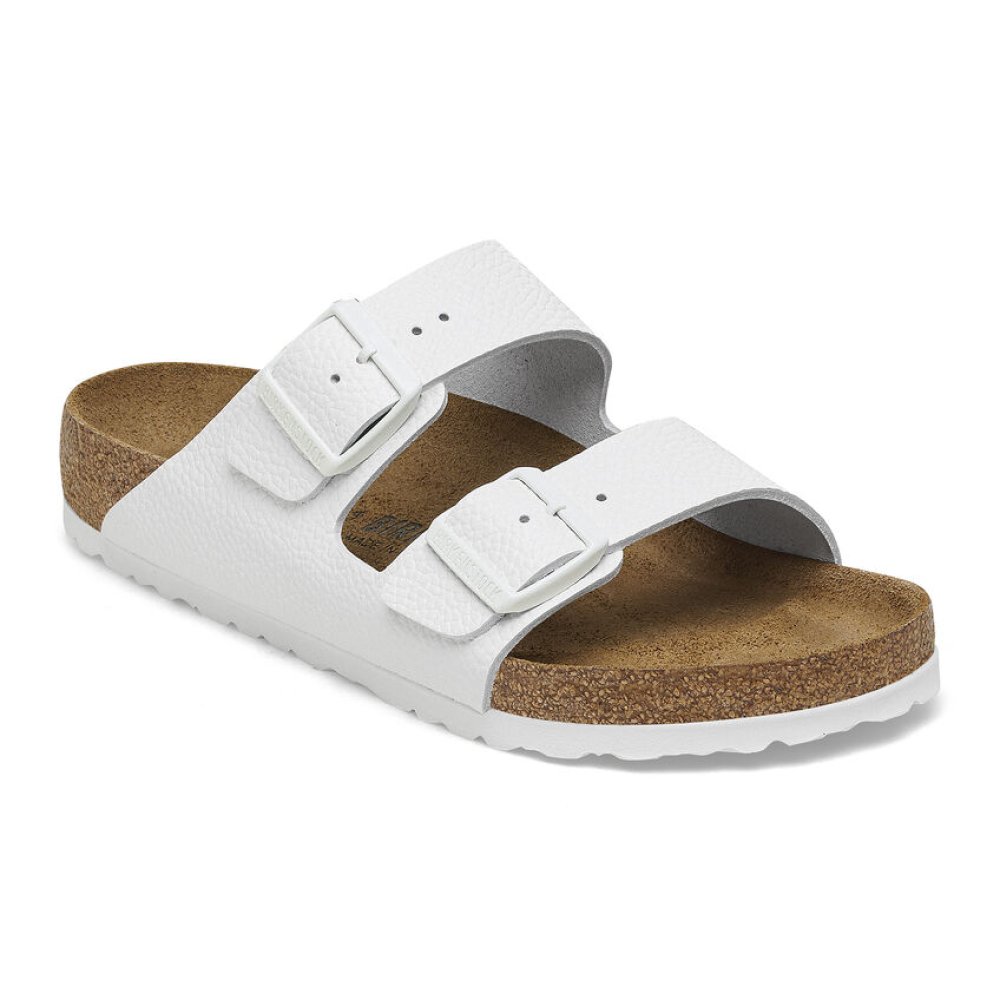 Birkenstock Sandalo Unisex Arizona white, Natural Leather