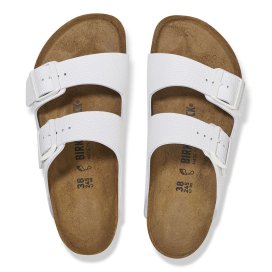 Birkenstock Sandalo Unisex Arizona white, Natural Leather