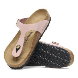 Birkenstock Infradito Donna Gizeh soft pink, Nubuck Leather