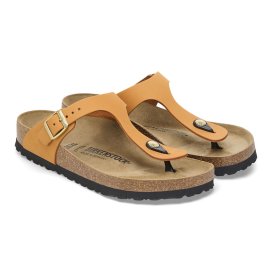 Birkenstock Infradito Donna Gizeh burnt orange, Nubuck Leather