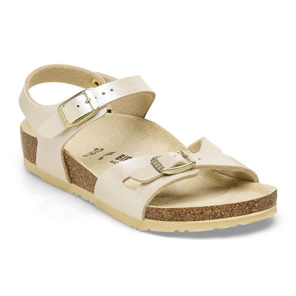 Birkenstock Sandalo Rio Kids graceful pearl white, Birko Flor