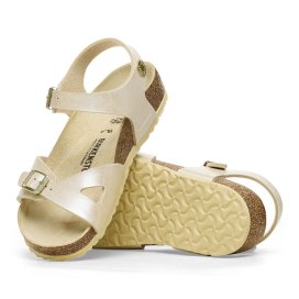 Birkenstock Sandalo Rio Kids graceful pearl white, Birko Flor