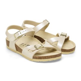 Birkenstock Sandalo Rio Kids graceful pearl white, Birko Flor