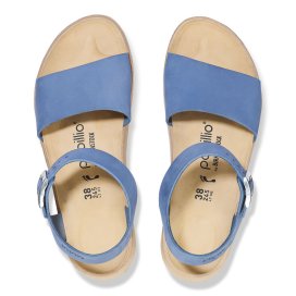 Birkenstock Sandalo Donna Glenda elemental blue, Nubuck Leather