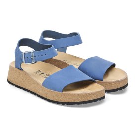 Birkenstock Sandalo Donna Glenda elemental blue, Nubuck Leather