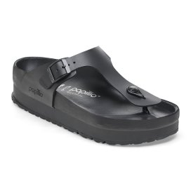 Birkenstock Infradito Gizeh Platf Exquisite black, Natural Leather