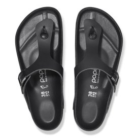 Birkenstock Infradito Gizeh Platf Exquisite black, Natural Leather