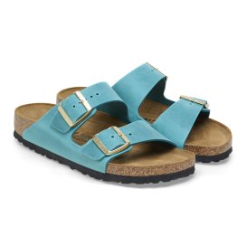 Birkenstock Sandalo Donna Arizona biscay bay, Oiled Leather