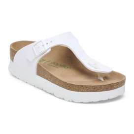 Birkenstock Infradito Donna Gizeh Platform white veg, Birko Flor