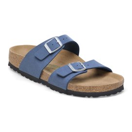 Birkenstock Sandalo Donna Sydney elemental blue veg, Synthetics