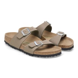 Birkenstock Sandalo Donna Sydney gray taupe veg, Synthetics