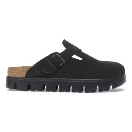 Clog Birkenstock Boston Chunky black, Suede Leather